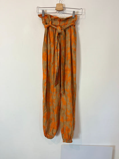 MAKSU. Two-tone fluid trousers Ts