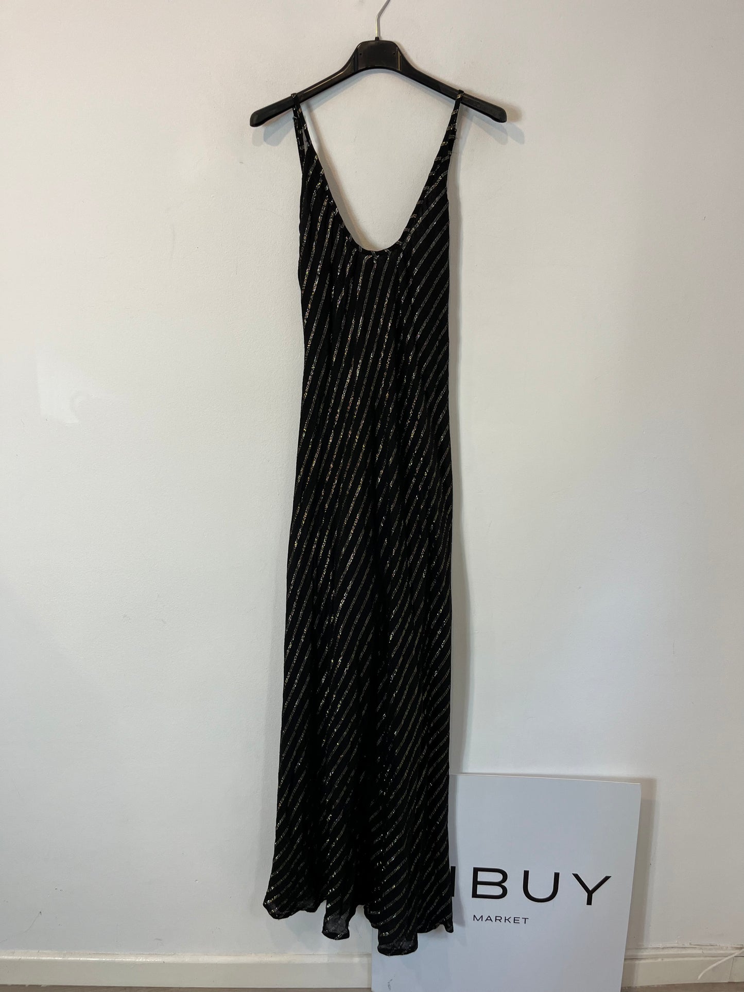 LIVE SHOP. Vestido negro rayas TU(s)