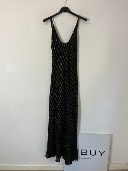 LIVE SHOP. Vestido negro rayas TU(s)