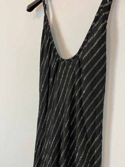 LIVE SHOP. Vestido negro rayas TU(s)