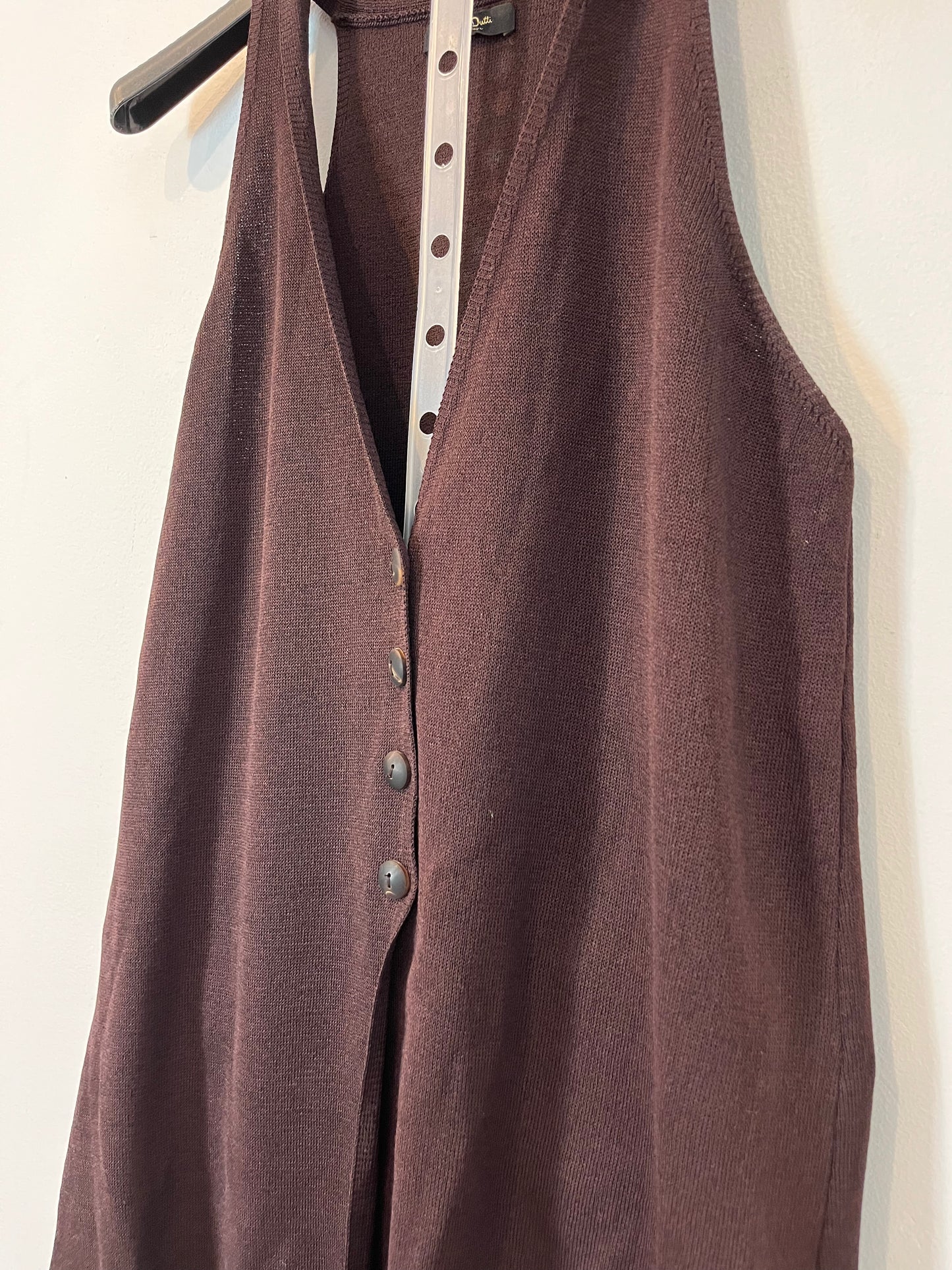 MASSIMO DUTTI. Total look punto marrón  T.xs