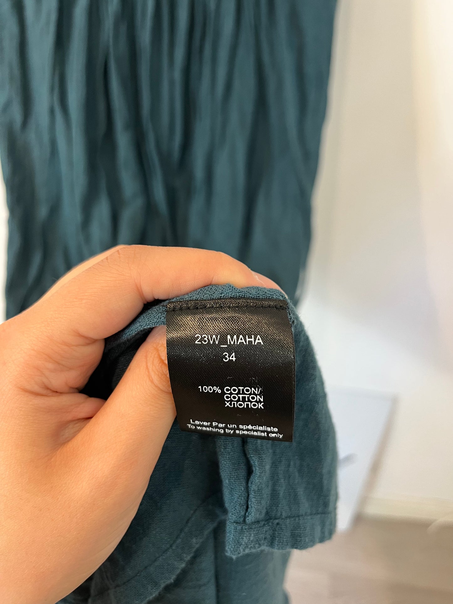 MES DEMOISELLES. Vestido largo detalle escote. T XS