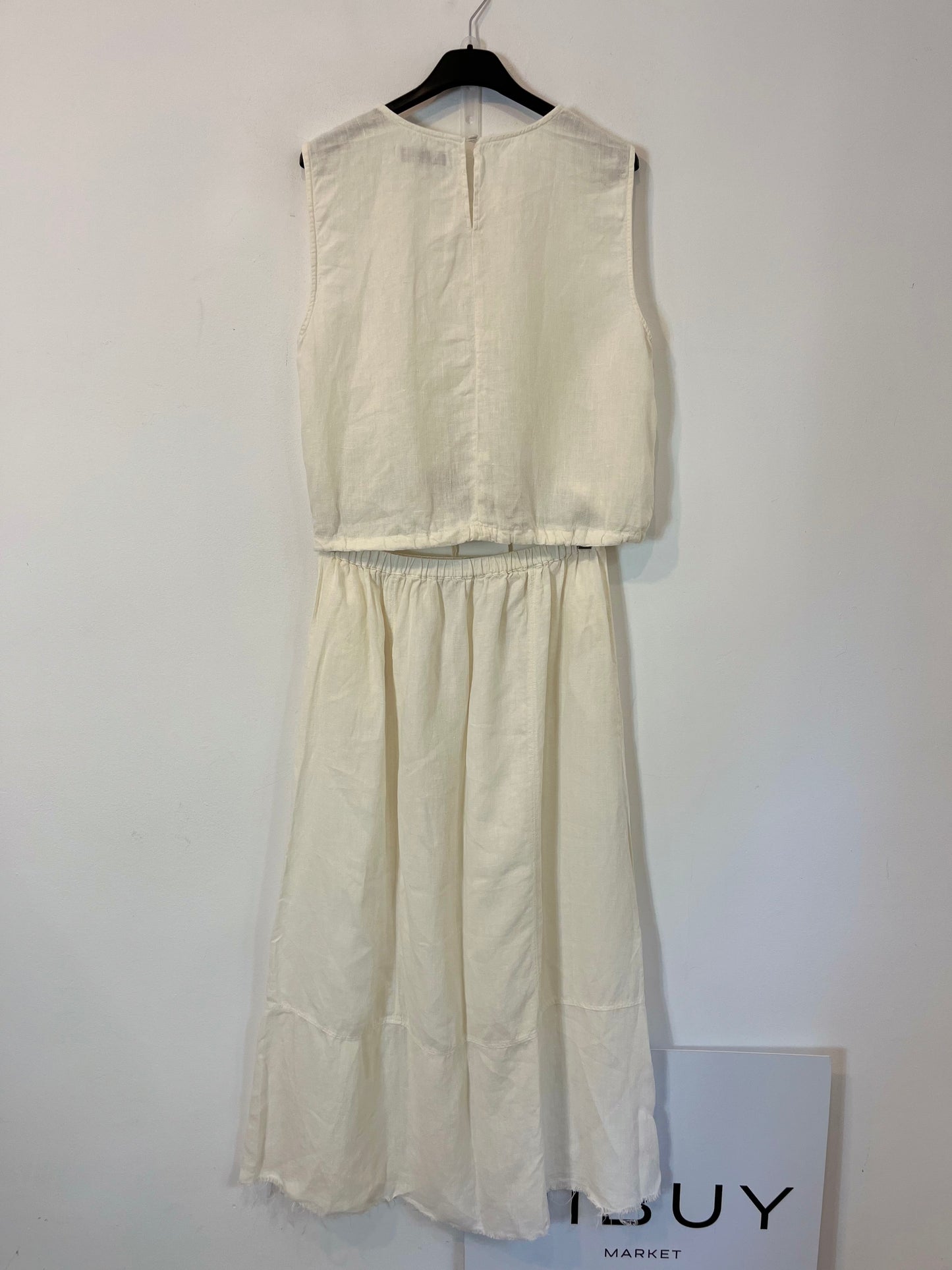 ZARA. Total look con lino blanco  T.xs/s