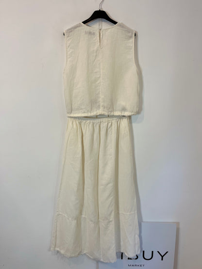 ZARA. Total look con lino blanco  T.xs/s