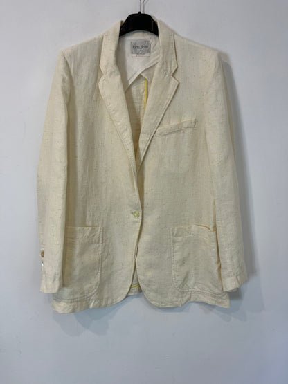 FORTE FORTE. Blazer beige detalle colores T.1 (s)