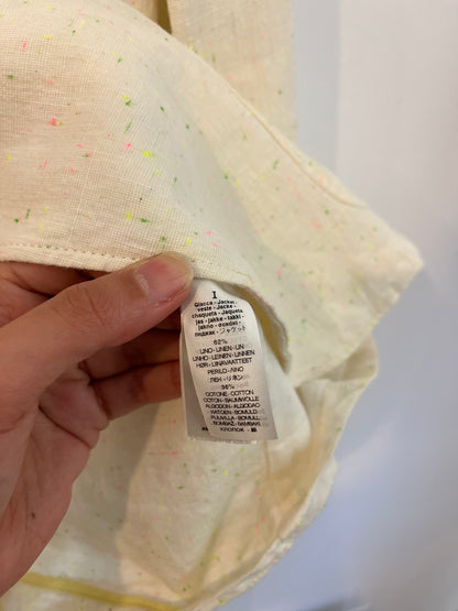 FORTE FORTE. Blazer beige detalle colores T.1 (s)