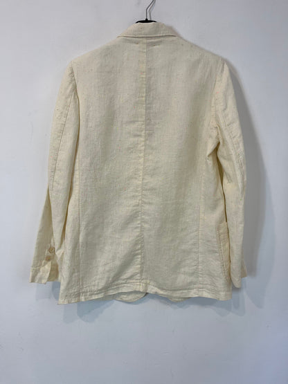 FORTE FORTE. Blazer beige detalle colores T.1 (s)