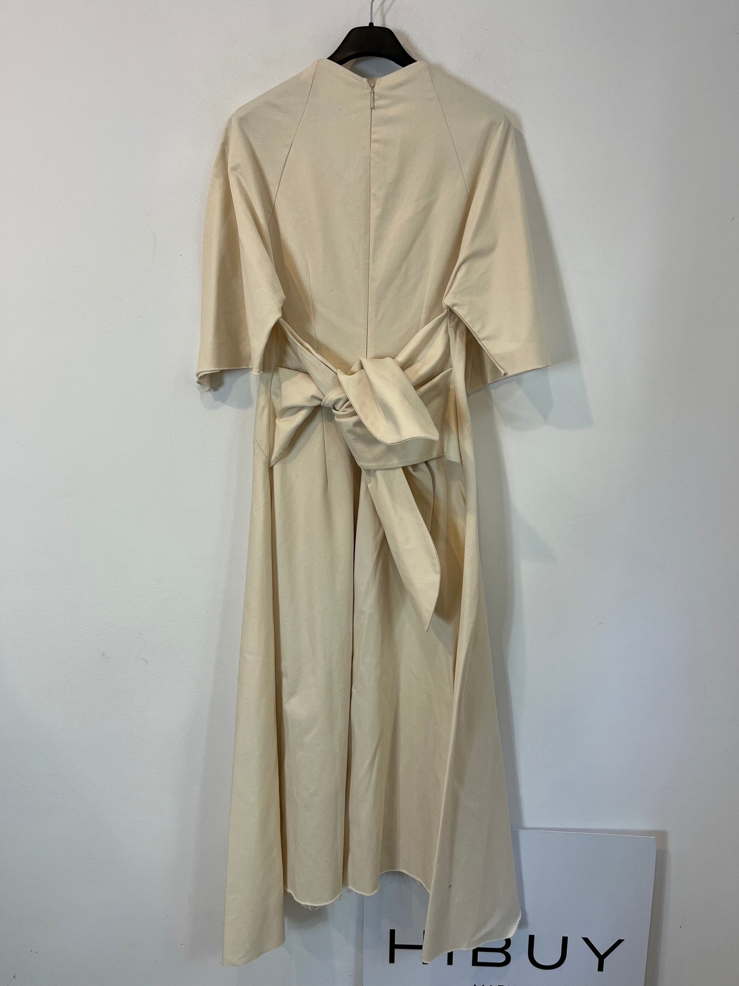 MANGO. Asymmetrical beige dress. XS/S