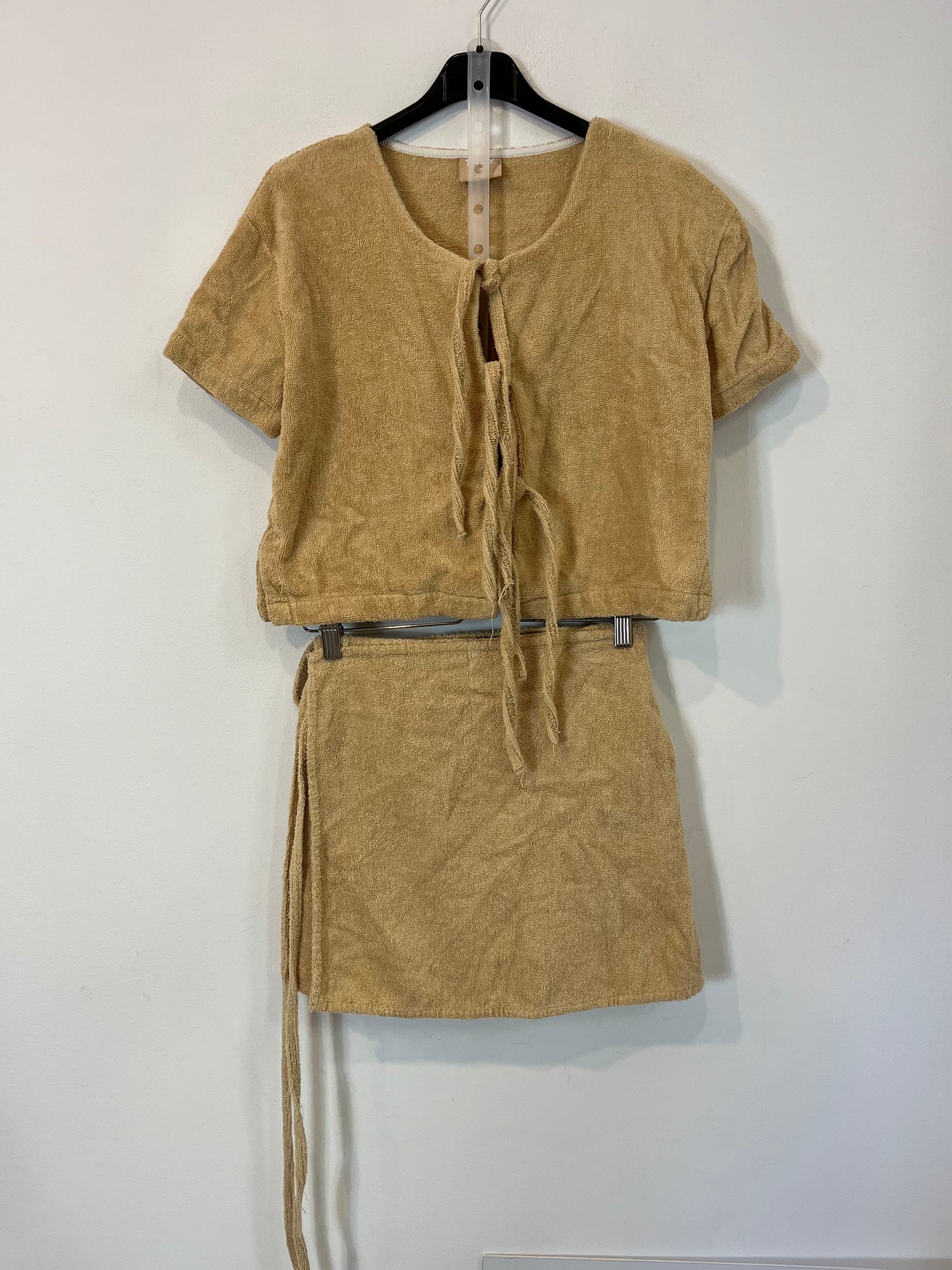 TERRY. Conjunto beige riso. T. xs/s