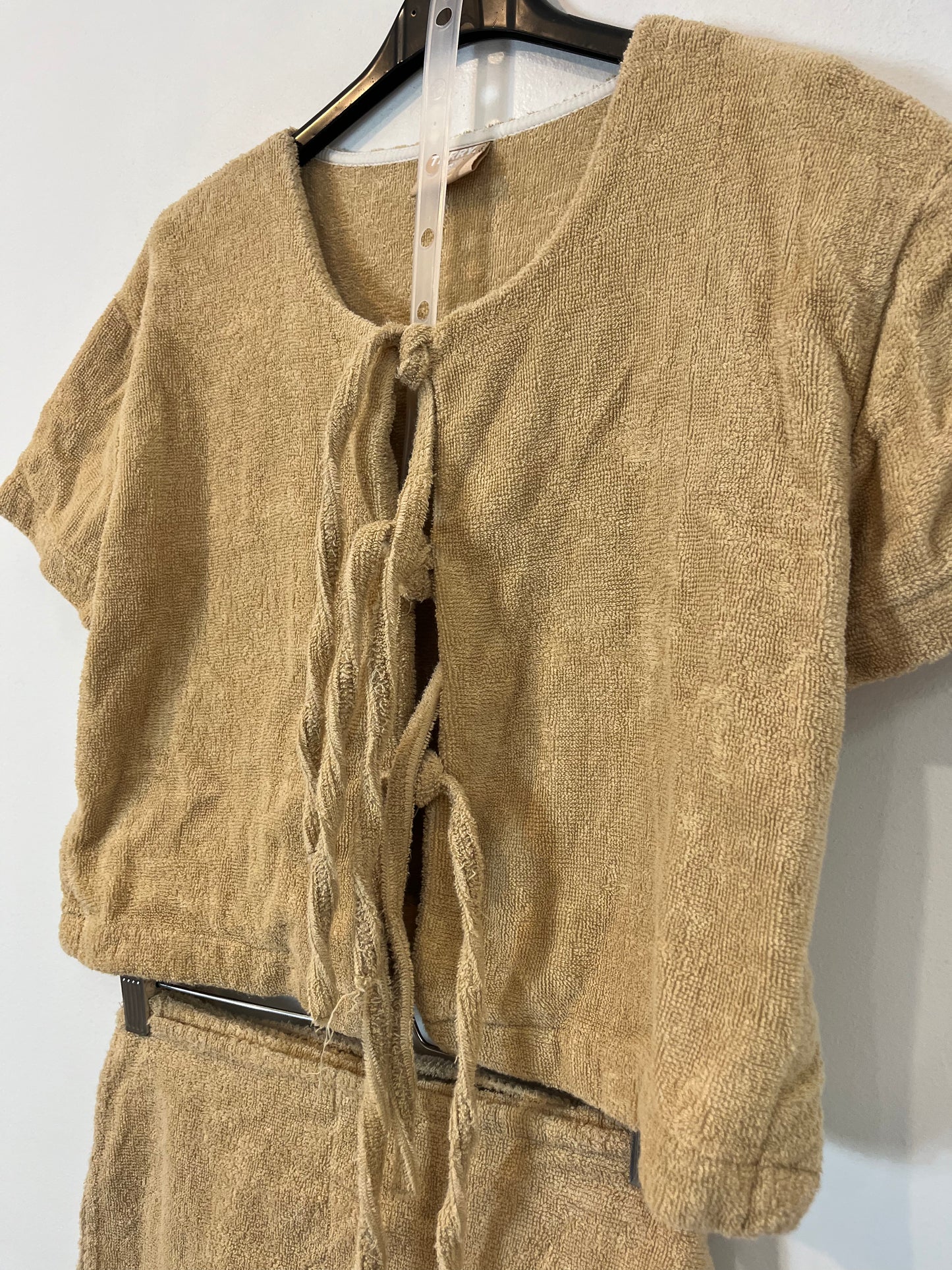 TERRY. Conjunto beige riso. T. xs/s