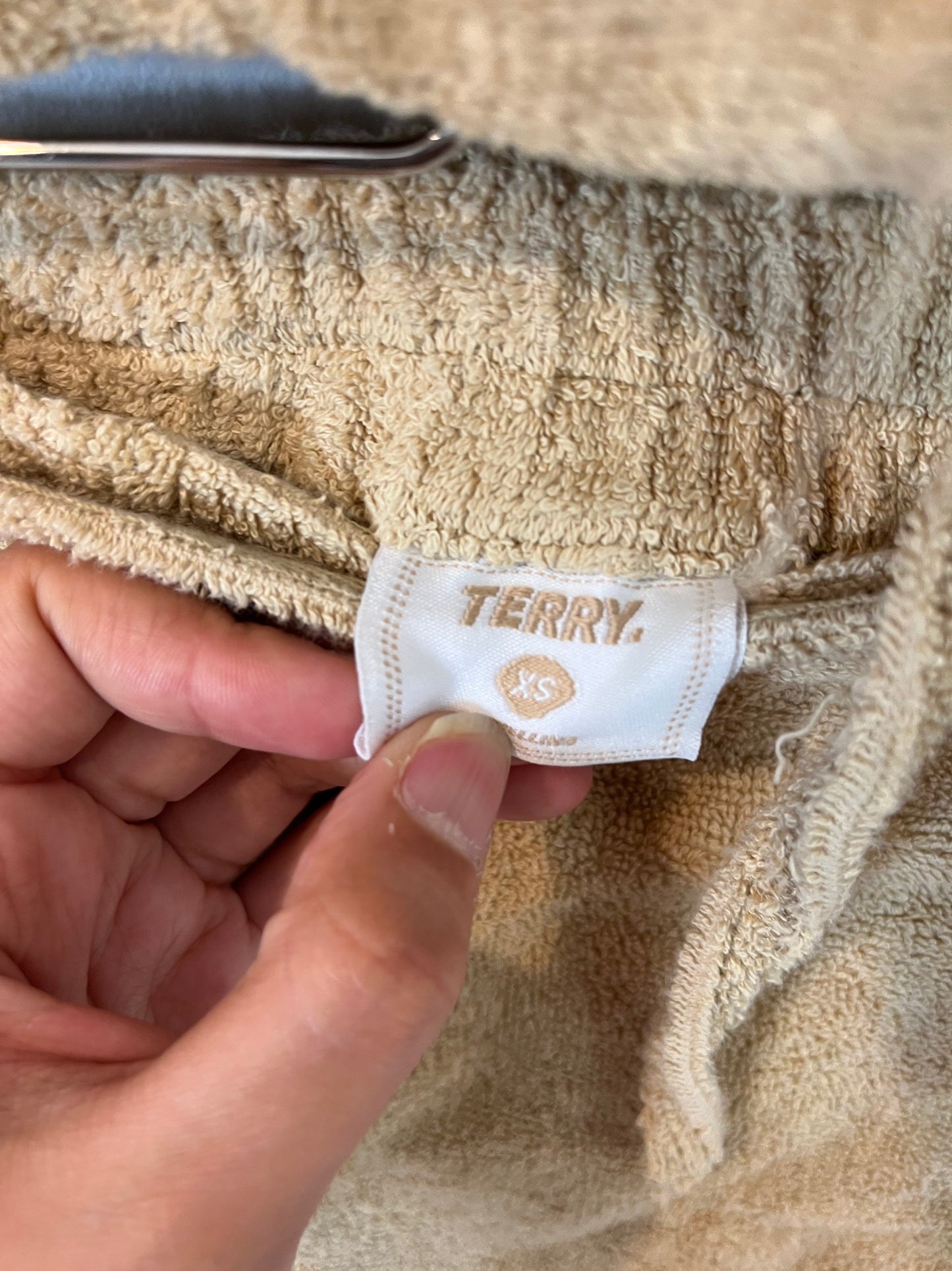 TERRY. Conjunto beige riso. T. xs/s