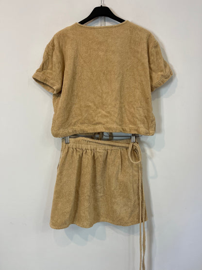 TERRY. Conjunto beige riso. T. xs/s