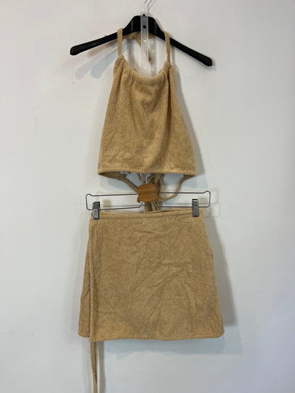 TERRY. Conjunto beige riso. T. xs/s