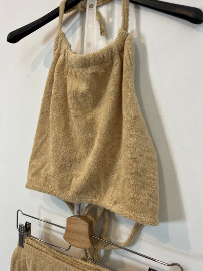 TERRY. Conjunto beige riso. T. xs/s