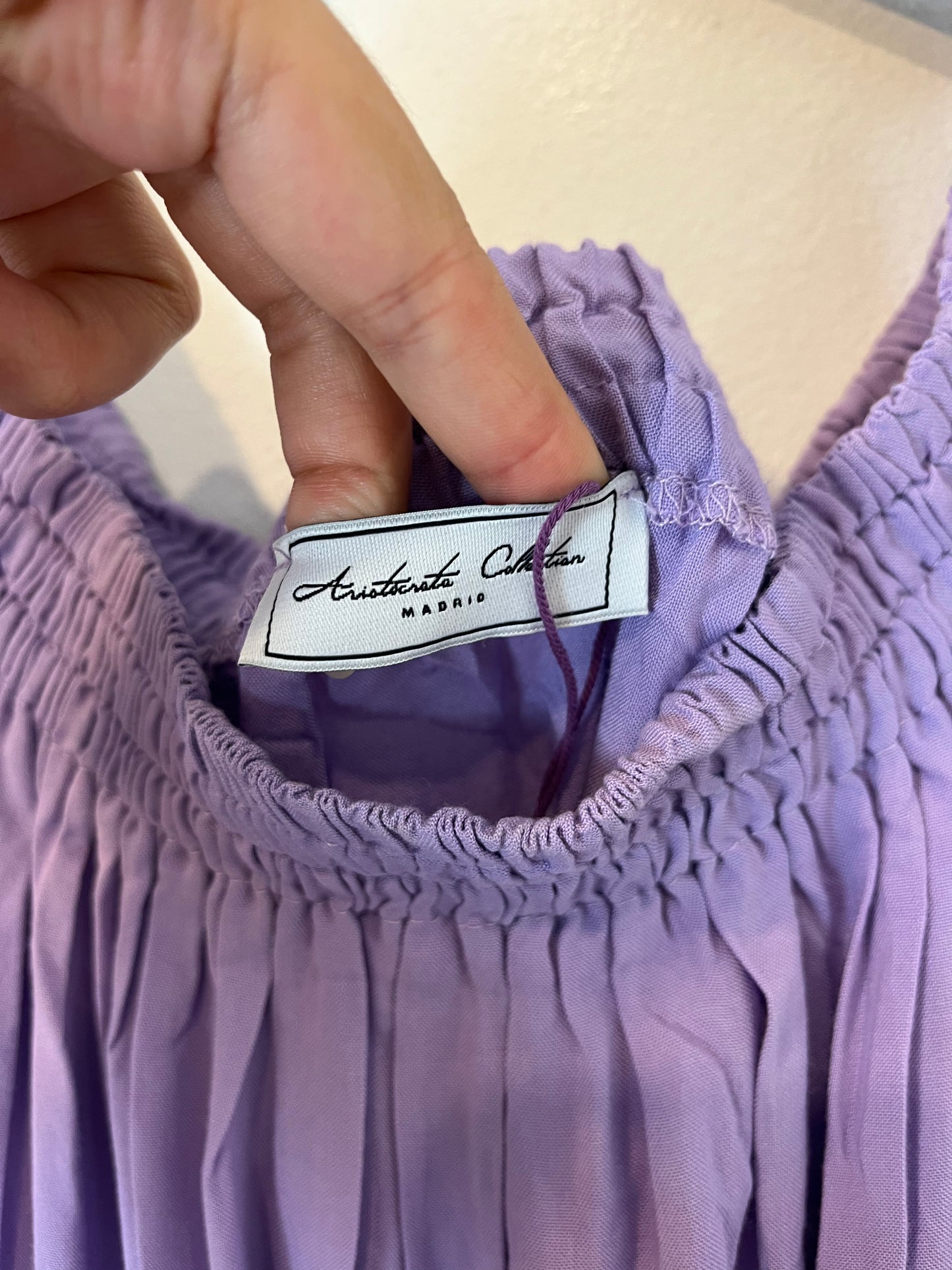 ARISTOCRATA COLLECTION. Vestido midi algodón. T. 36