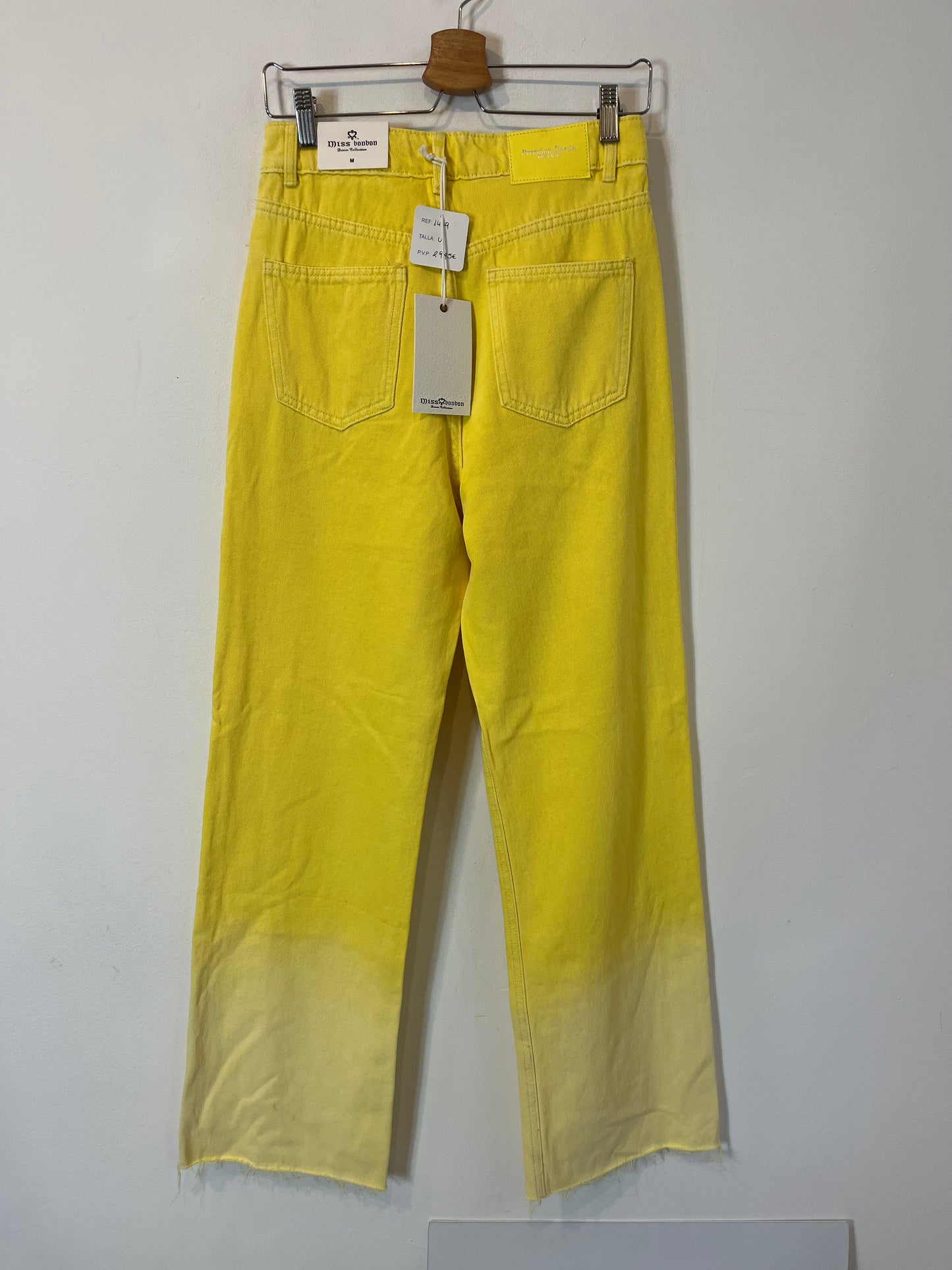 OTRAS. Denim amarillo recto T.m