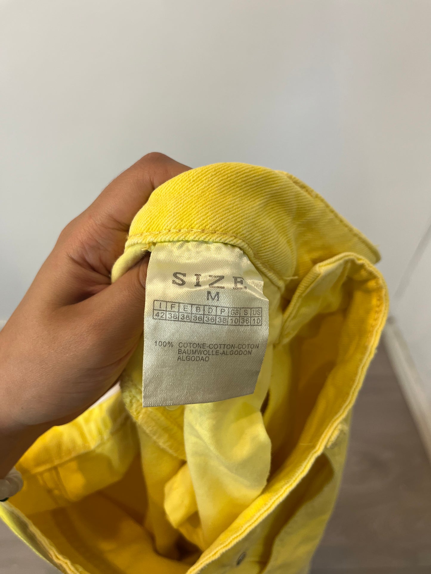 OTRAS. Denim amarillo recto T.m