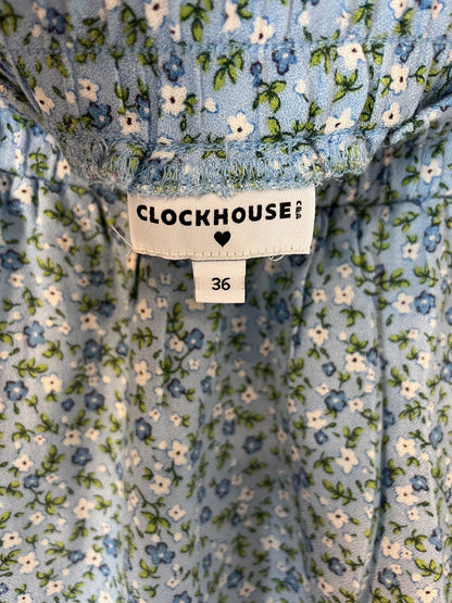 CLOCKHOUSE. Short floral print skirt. Size 36
