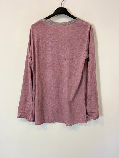 OTRAS. Camiseta algodón detalle cuello. T. S