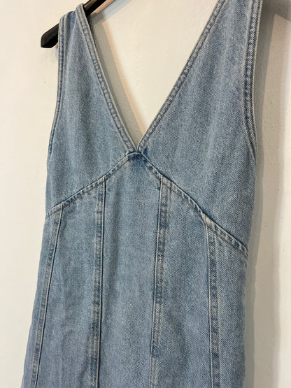 PULL&BEAR. Vestido largo denim. T. XS