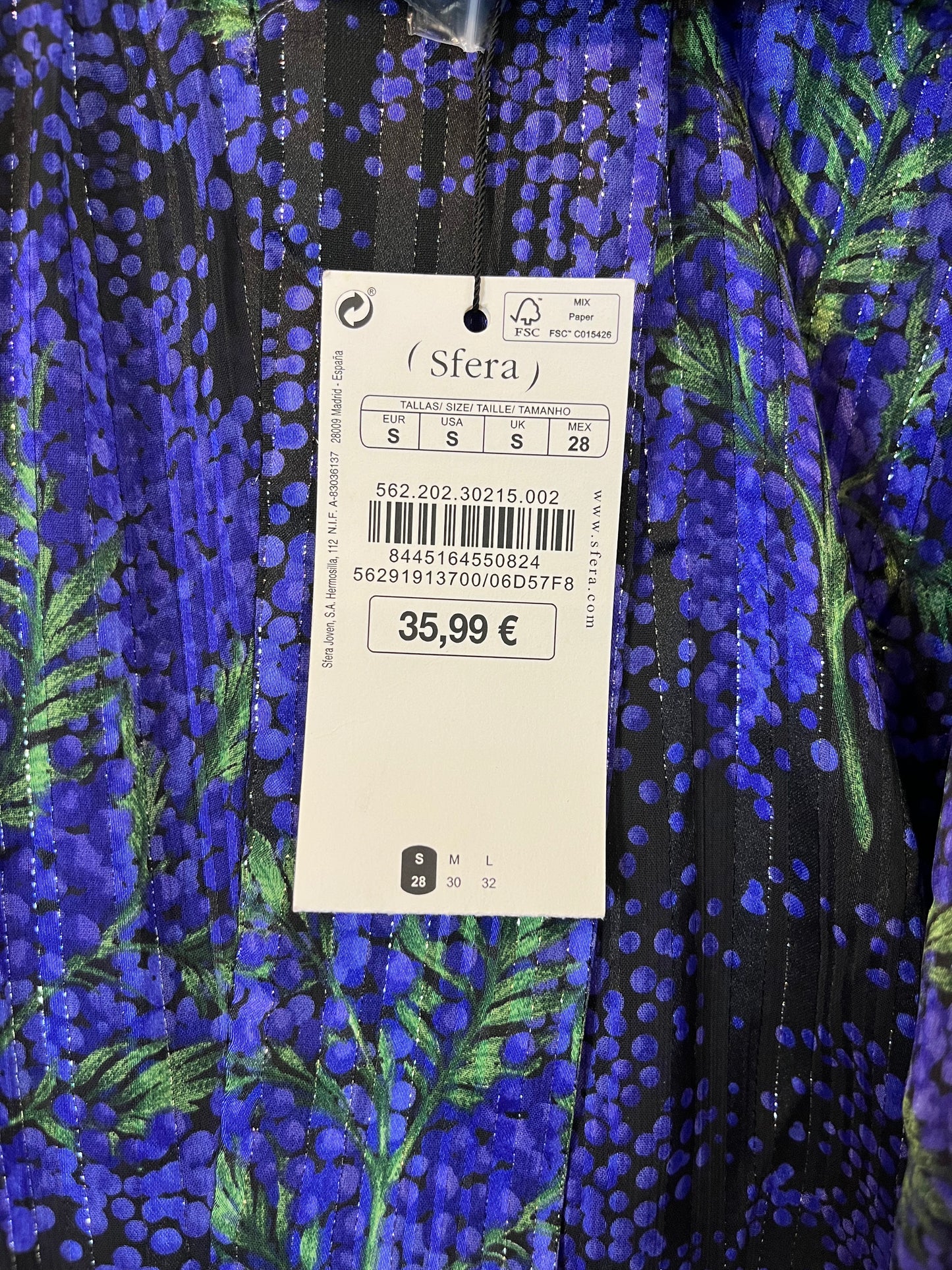 SFERA. Grape print blouse. T.S.