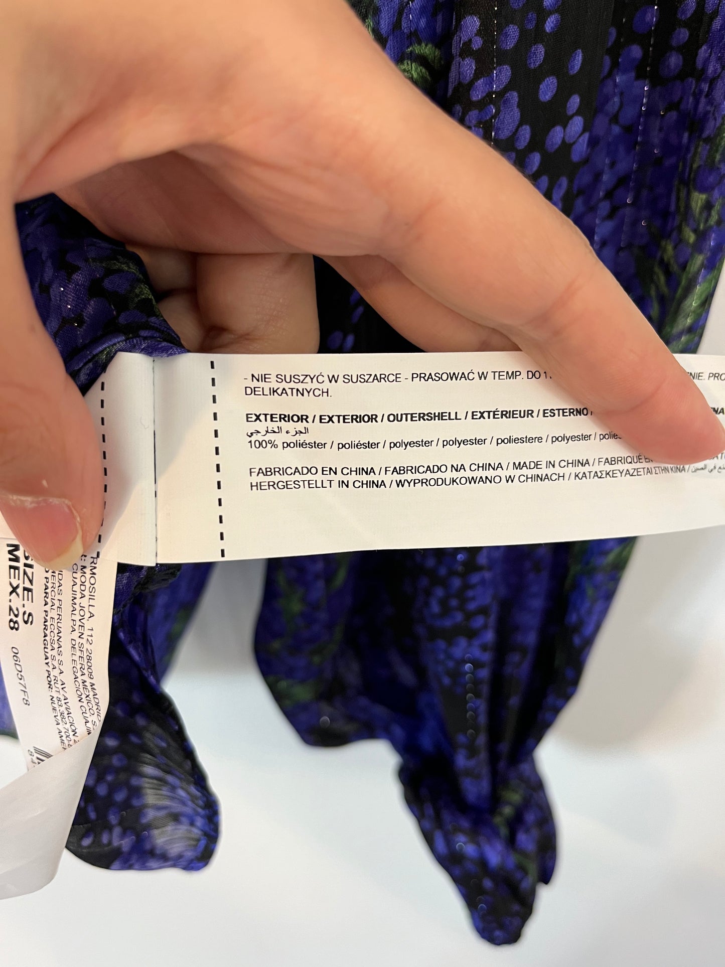 SFERA. Grape print blouse. T.S.