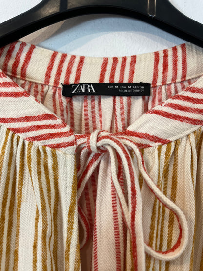 ZARA. Vestido largo rayas. T. M