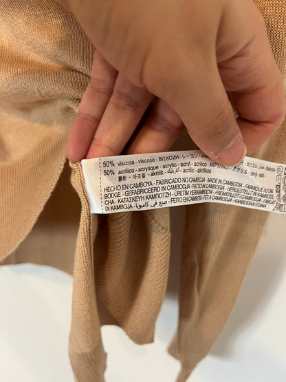 ZARA. Fine tan sweater. TM