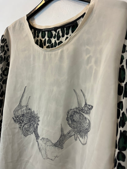 MAISON SCOTCH. Top fluido estampado. T 3 (M/L)