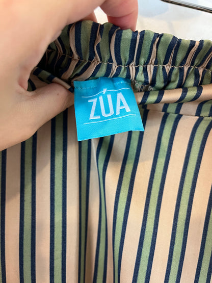 ZUA. Falda mdi beige rayas TU(S)