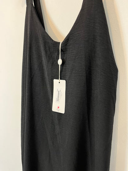 ALGO BONITO. Vestido negro fluido T.(s/m)