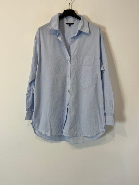 MASSIMO DUTTI. Blusa oversized rayas T.s