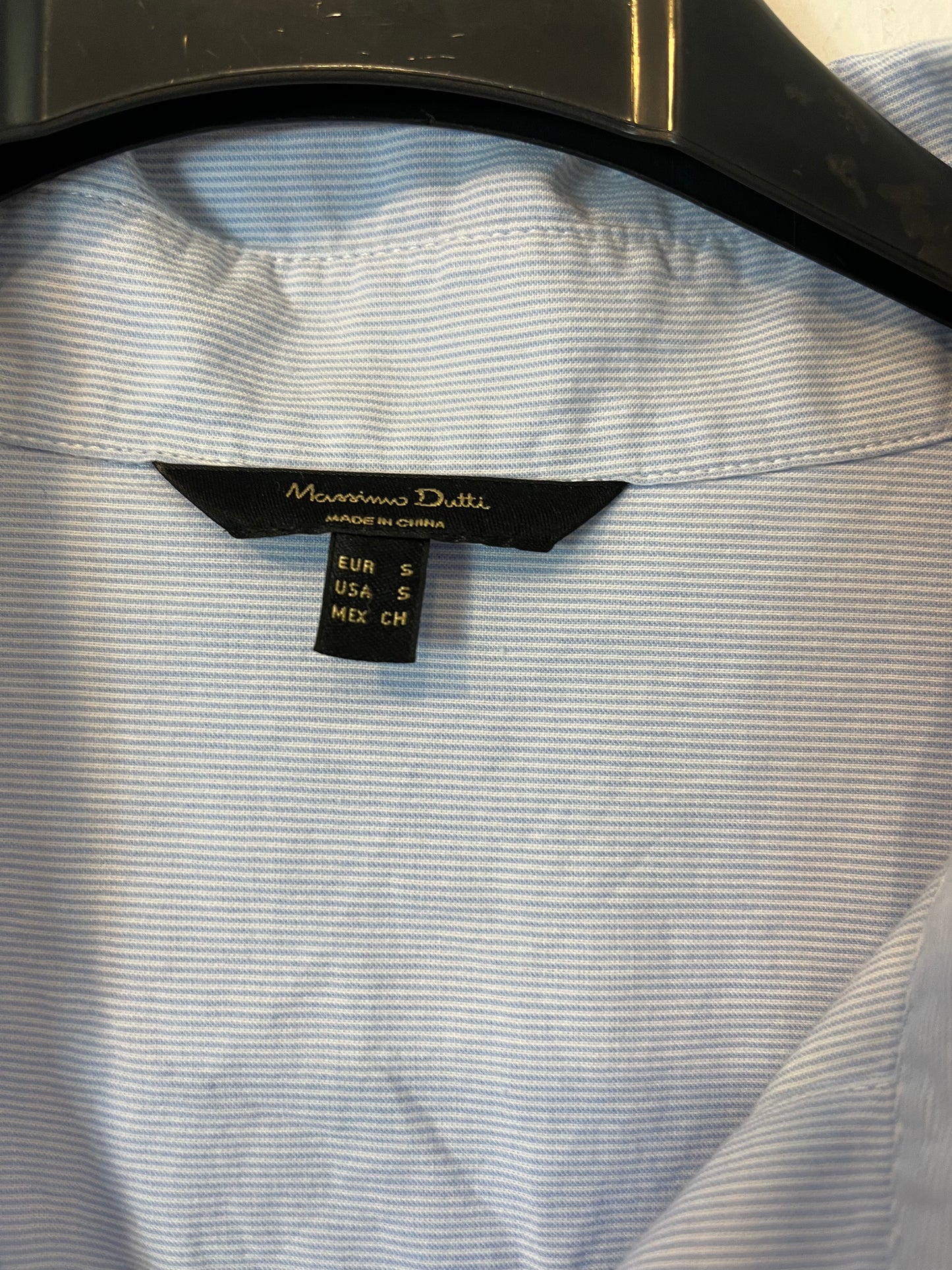 MASSIMO DUTTI. Blusa oversized rayas T.s