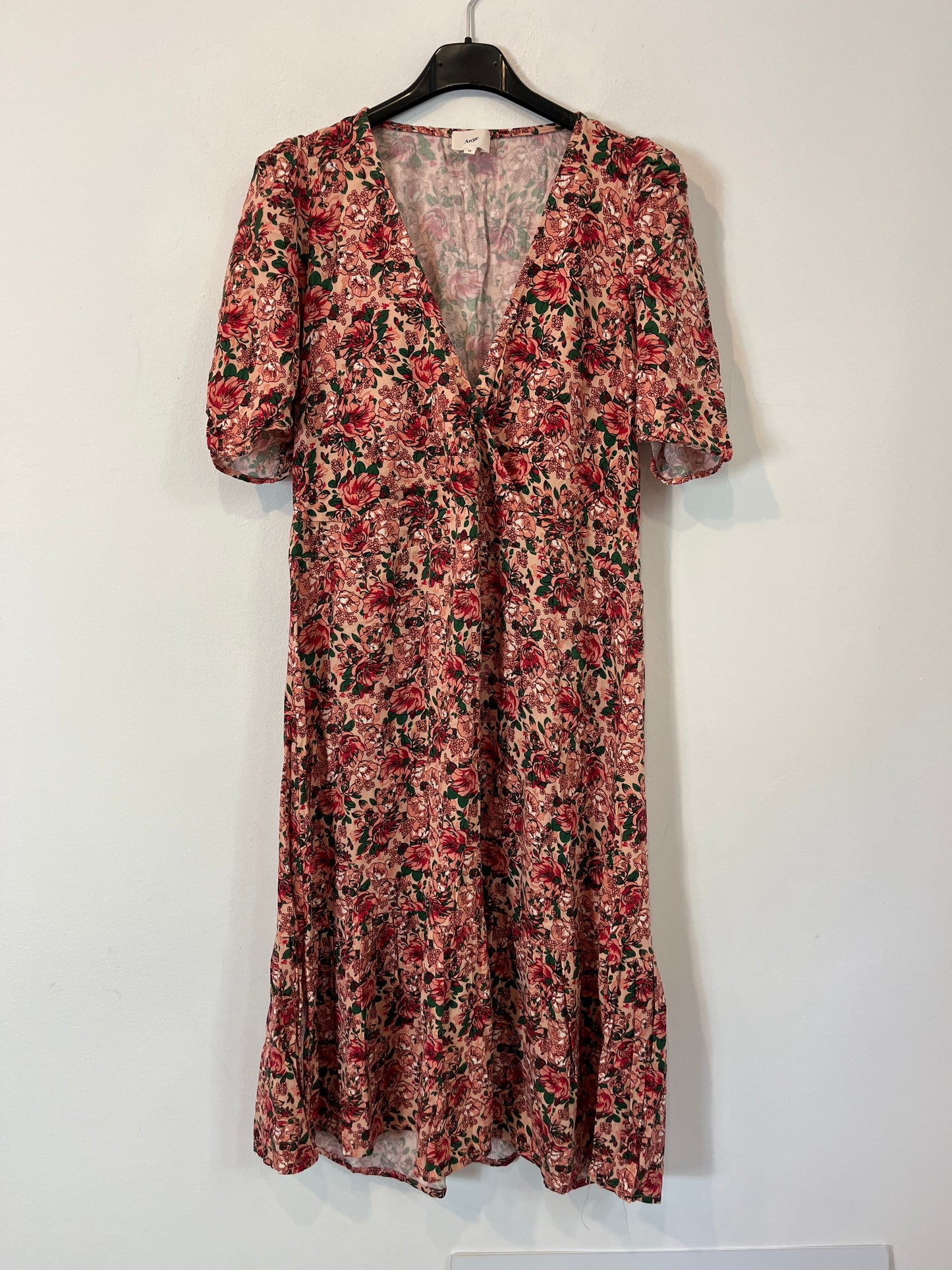 AN´GE. Printed midi dress. Size 2 (M)