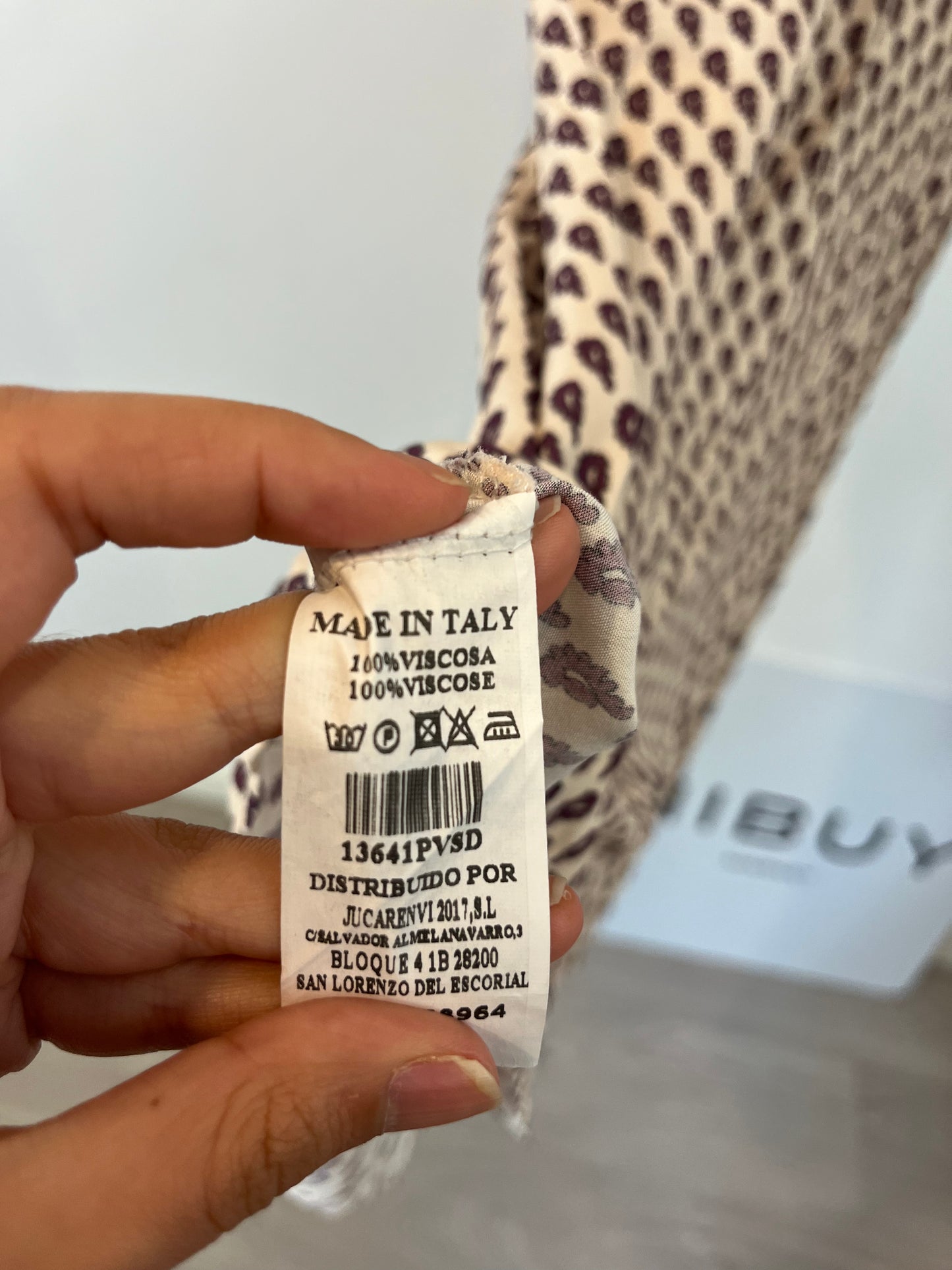 ZÚA. Printed beige midi dress. T.S.