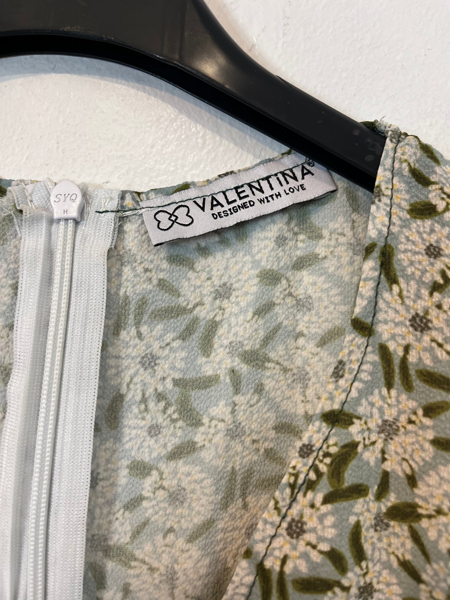 VALENTINA. Blue floral dress TL