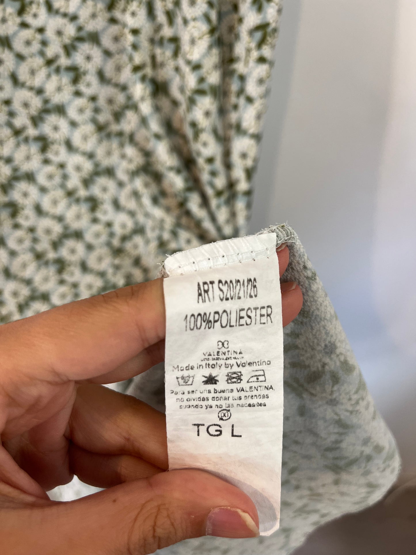 VALENTINA. Blue floral dress TL