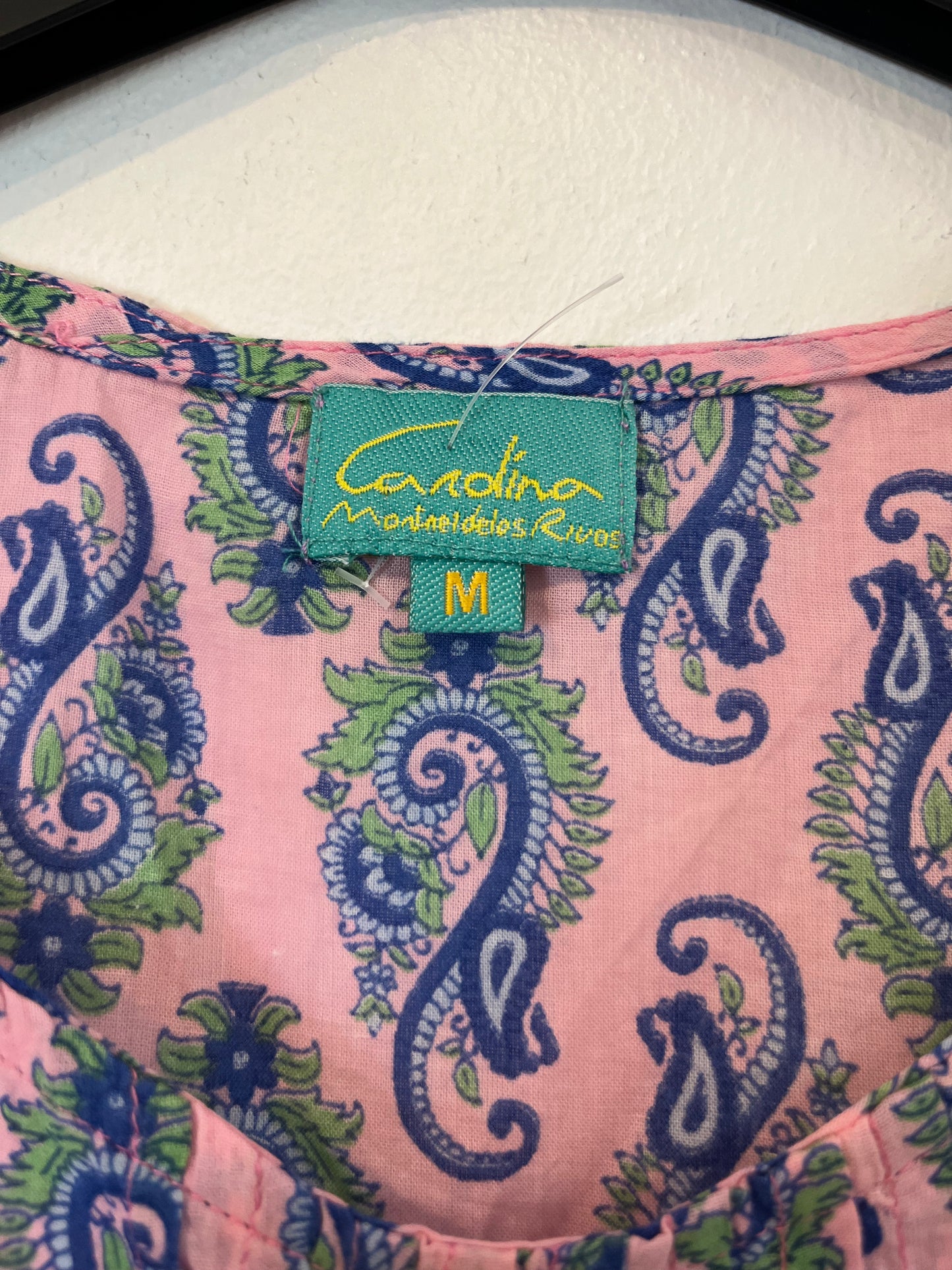 CARDINA. Pink printed blouse T. M