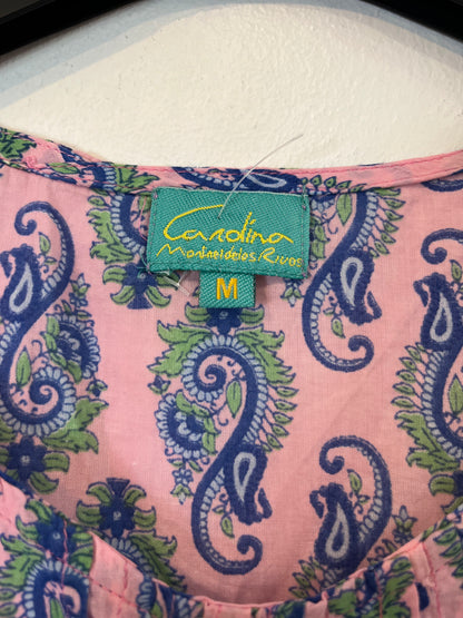 CARDINA. Pink printed blouse T. M