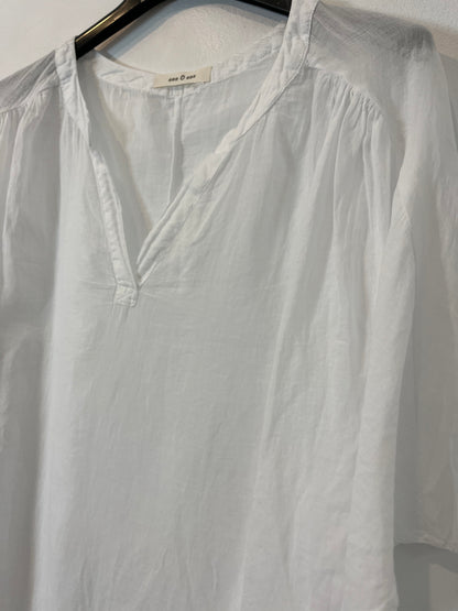 ESE O ESE. Blusa blanca algodón . T M