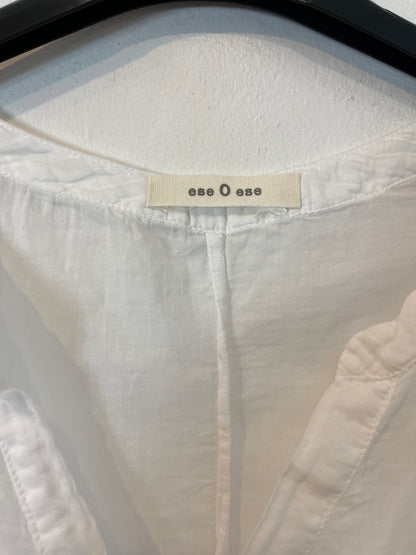 ESE O ESE. Blusa blanca algodón . T M