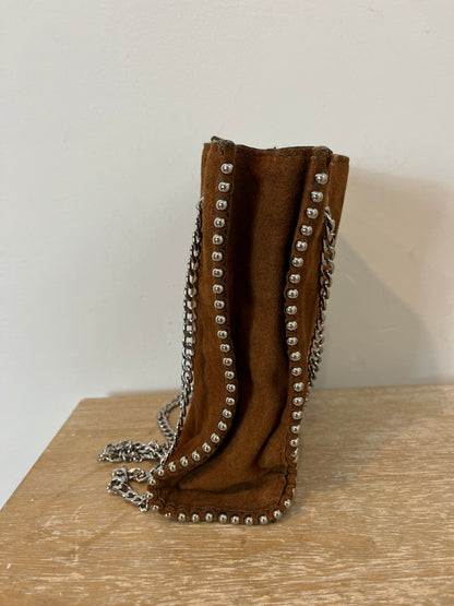 ZARA. Bolso tachuelas plateadas