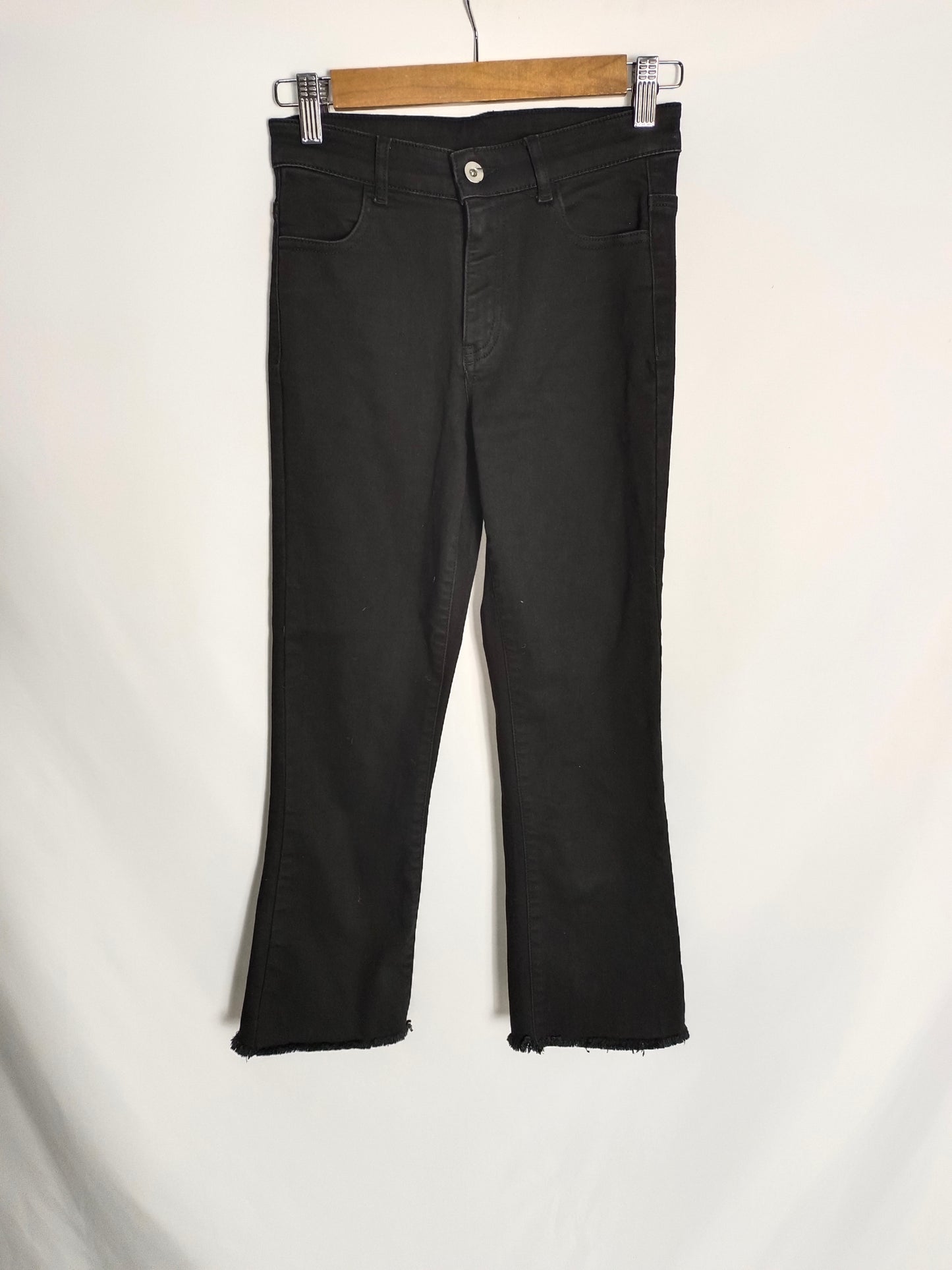 CALZEDONIA. Black flared trousers T.xs
