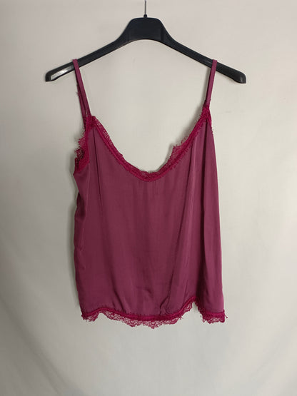 BROWNIE. Top lencero burdeos T.s/m