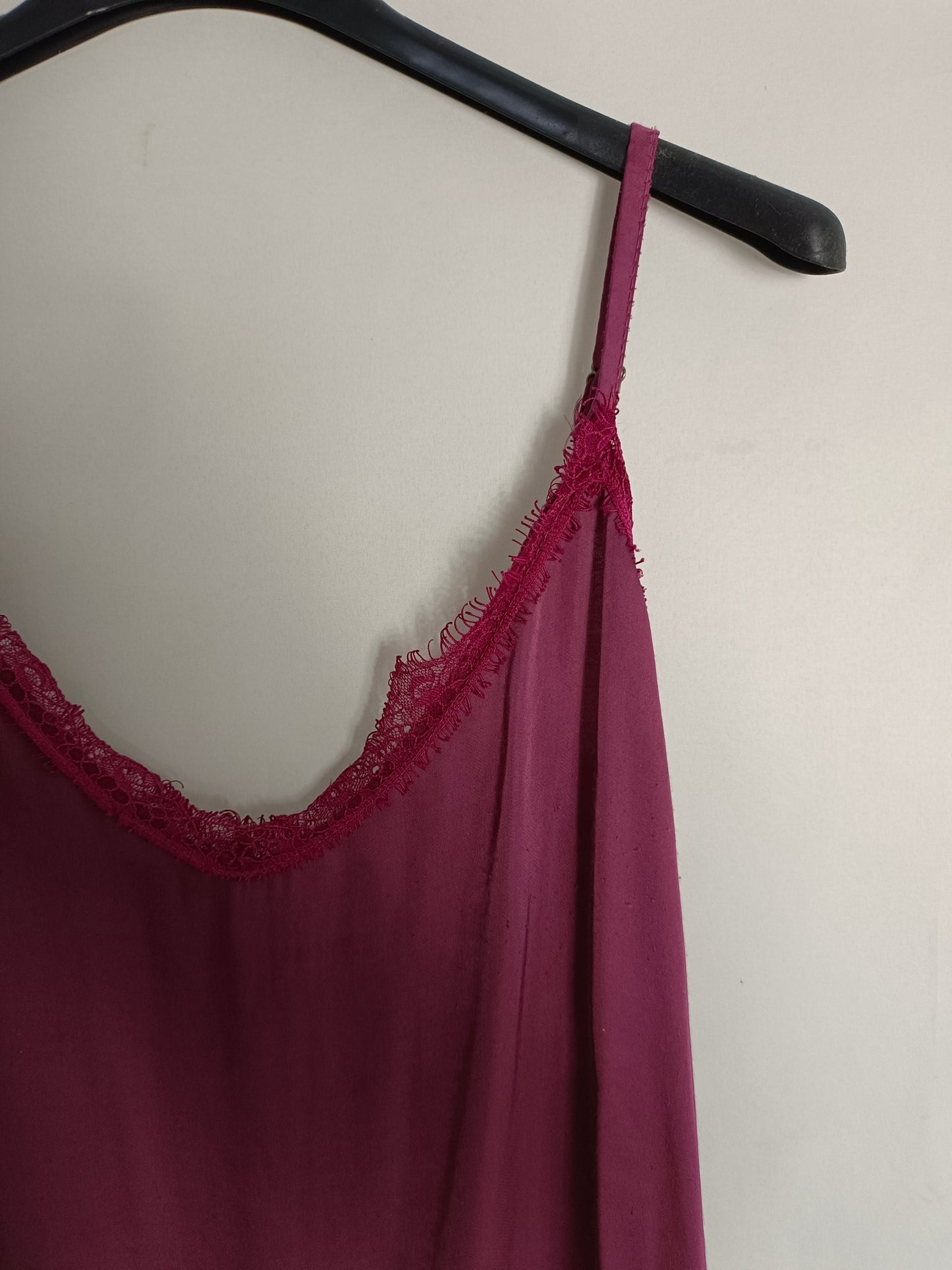 BROWNIE. Top lencero burdeos T.s/m