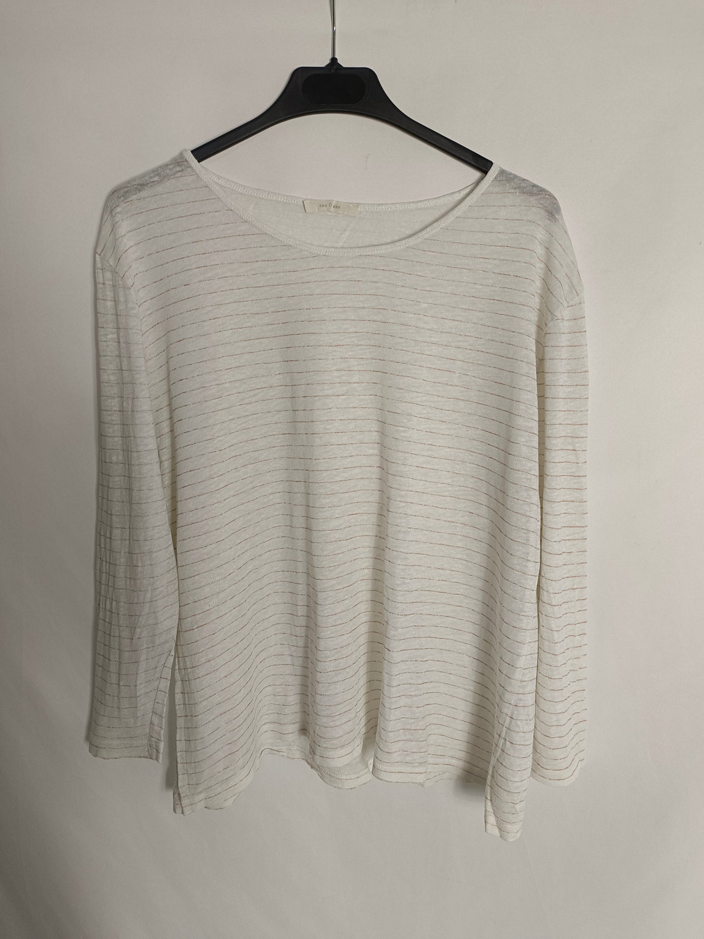 ESE O ESE. Camiseta blanca lino T.s