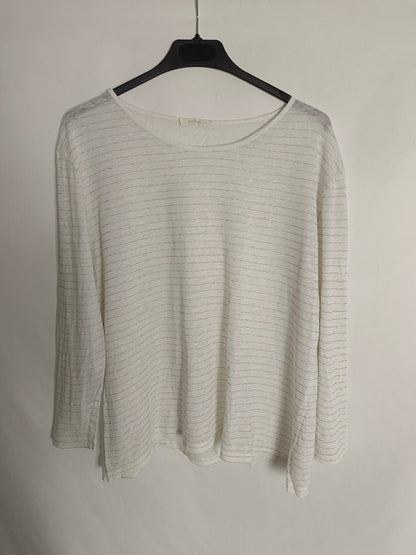 ESE O ESE. Camiseta blanca lino T.s