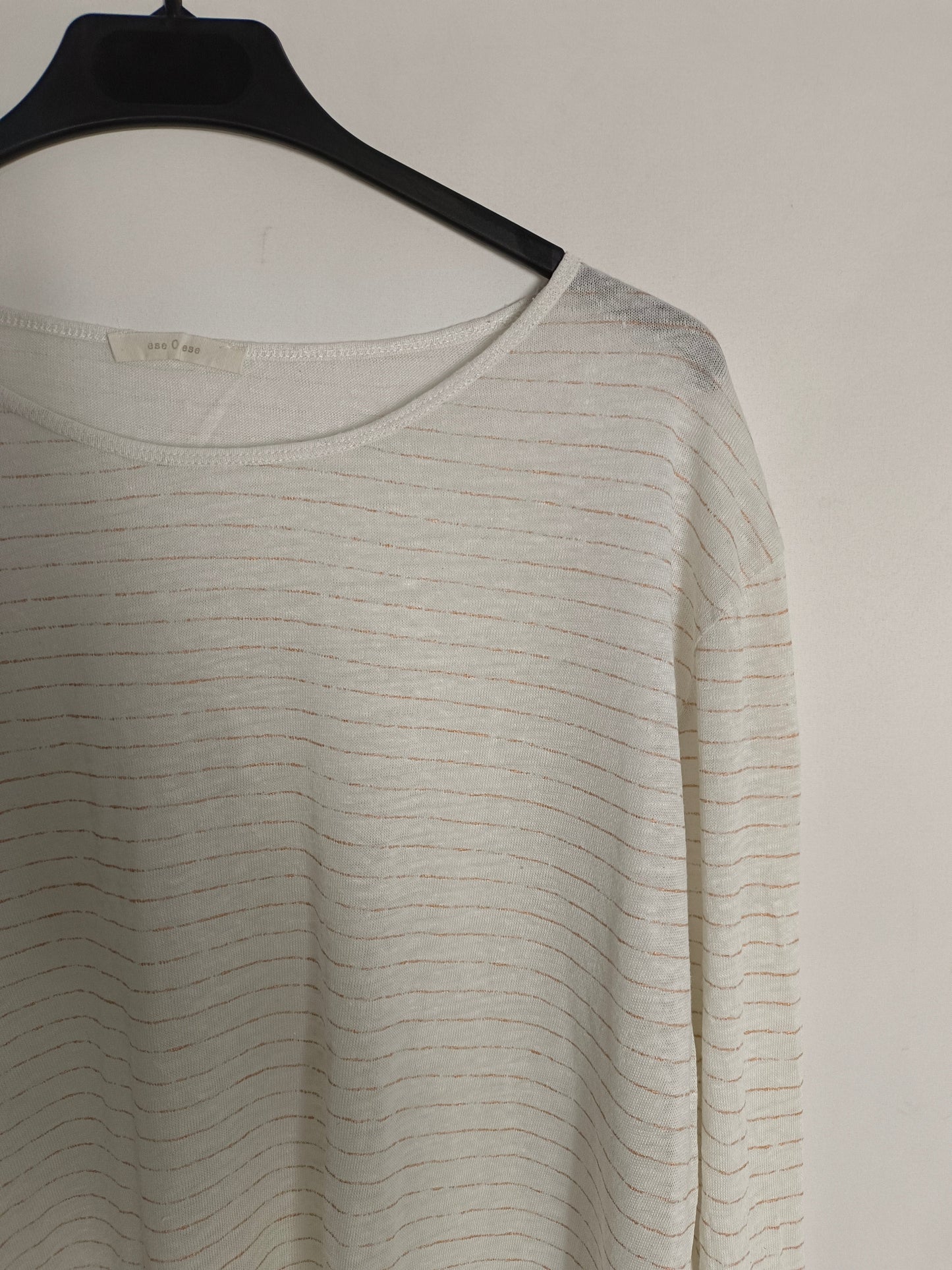 ESE O ESE. Camiseta blanca lino T.s