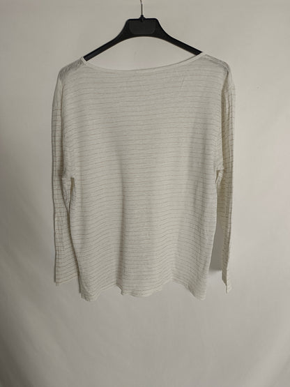 ESE O ESE. Camiseta blanca lino T.s