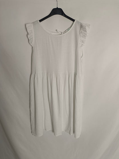 MONISQUI. Vestido corto blanco TU(xs)